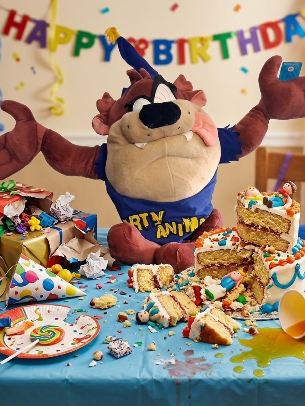 Warner Bros. Blue Taz Jumbo Plush